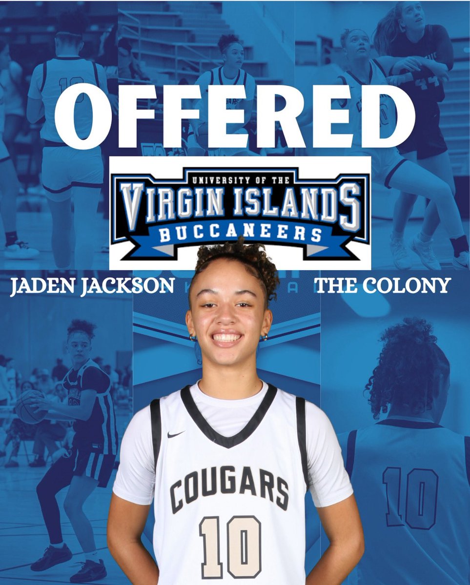 Jaden Jackson (@jadenjacks10) on Twitter photo After an amazing conversation with <a href="/CoachSCooper23/">Coach S. Cooper</a> , I have received an offer to play basketball for University of The Virgin Islands. I am extremely grateful and excited for this opportunity. Thank you for believing in me!
<a href="/CoachSmith_GBB/">Coach Smith</a> <a href="/ProSkillsGBB/">ProSkills Girls Basketball</a> After an amazing conversation with <a href="/CoachSCooper23/">Coach S. Cooper</a> , I have received an offer to play basketball for University of The Virgin Islands. I am extremely grateful and excited for this opportunity. Thank you for believing in me!
<a href="/CoachSmith_GBB/">Coach Smith</a> <a href="/ProSkillsGBB/">ProSkills Girls Basketball</a>