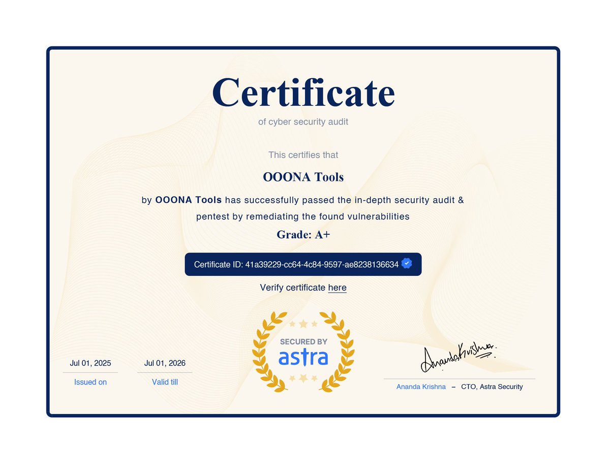 OOONA (@ooona13) on Twitter photo π Security, compliance, trust: verified!
π
 On top of its #TPNgold status, <a href="/OOONA13/">OOONA</a> has earned:
β
 an A+ on a penetration test across all systems 
β
 the latest ISO/IEC 27001:2022 standard for information security management
Proud to set the bar in content & data security! π Security, compliance, trust: verified!
π
 On top of its #TPNgold status, <a href="/OOONA13/">OOONA</a> has earned:
β
 an A+ on a penetration test across all systems 
β
 the latest ISO/IEC 27001:2022 standard for information security management
Proud to set the bar in content & data security!