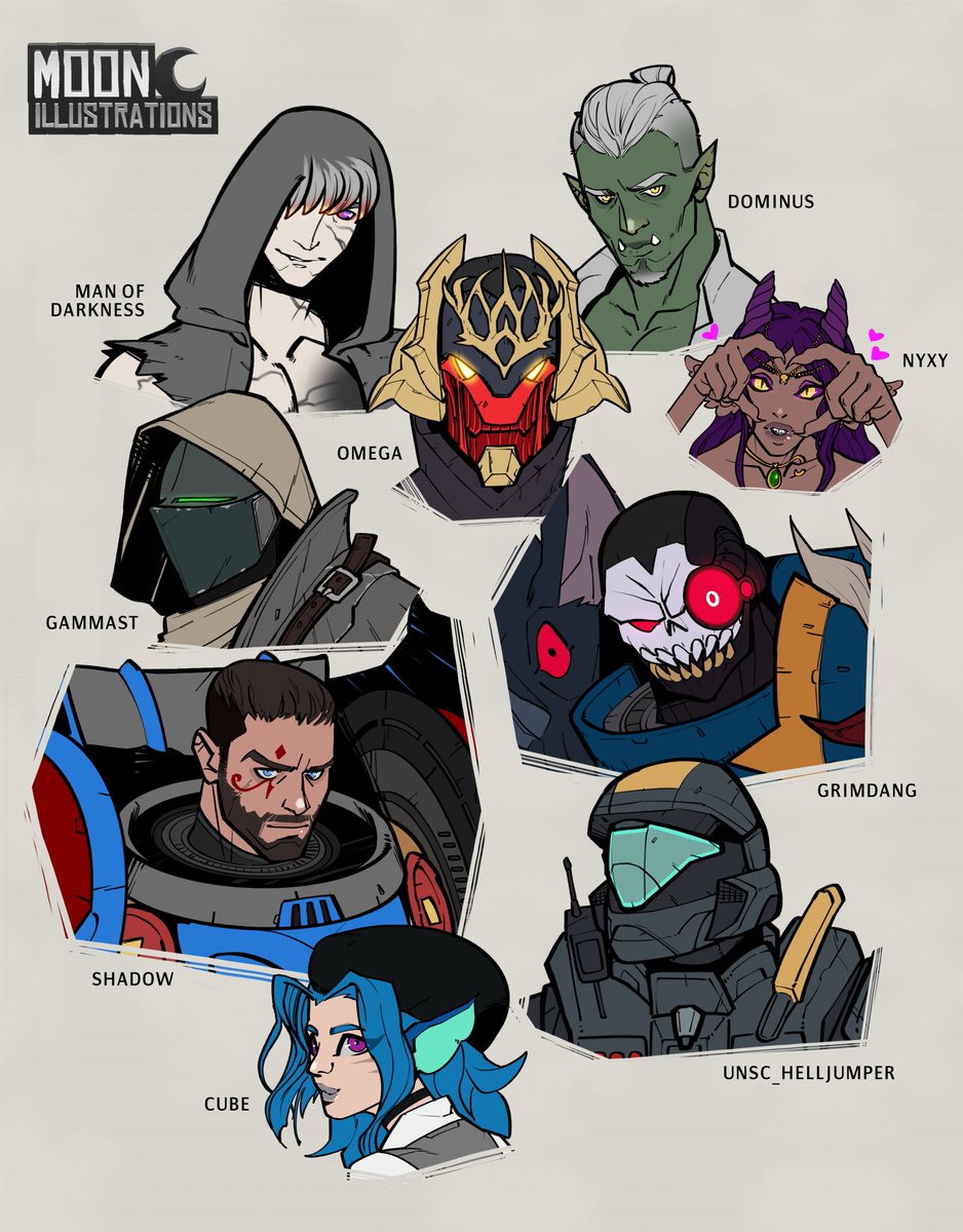 Headshots for my good cookies🍪 on Discord
Or how we lovingly call it: a weird DnD party