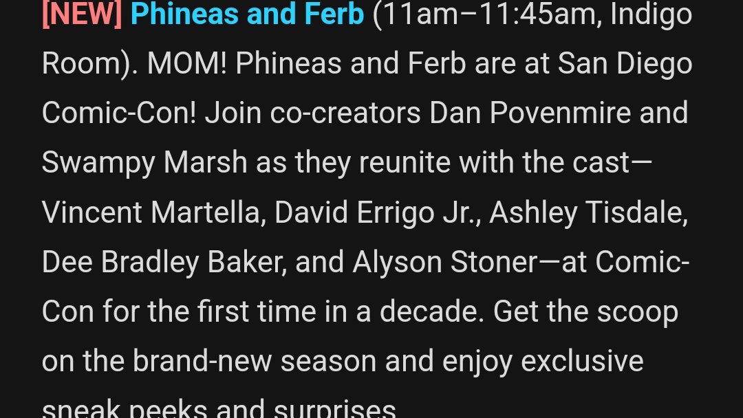 WAKE UP PHINEAS AND FERB FANDOM THEYRE HAVING A COMIC CON FOR THE FIRST TIME IN 10 YEARS