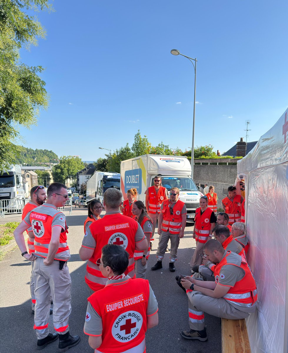 La fin du dispositif à l'occasion du Tour de France à Rouen. L'heure est au débriefing. #TDFF2025