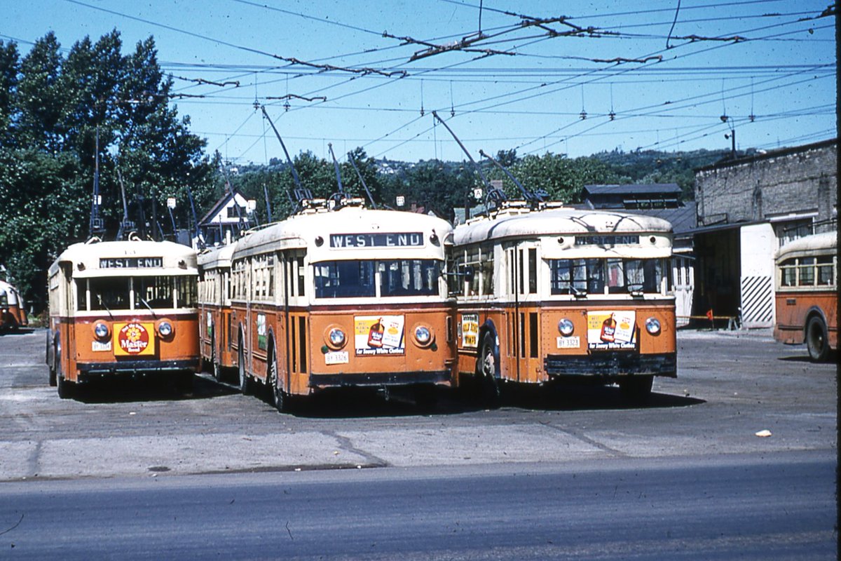 #OnThisDay July 8, 1939:  Last day of streetcar service in Duluth, Minnesota. Unlike the wholesale destruction of the Twin Cities Rapid Transit system 15 years later, Duluth kept the electric infrastructure and converted its lines to more flexible trolley buses.