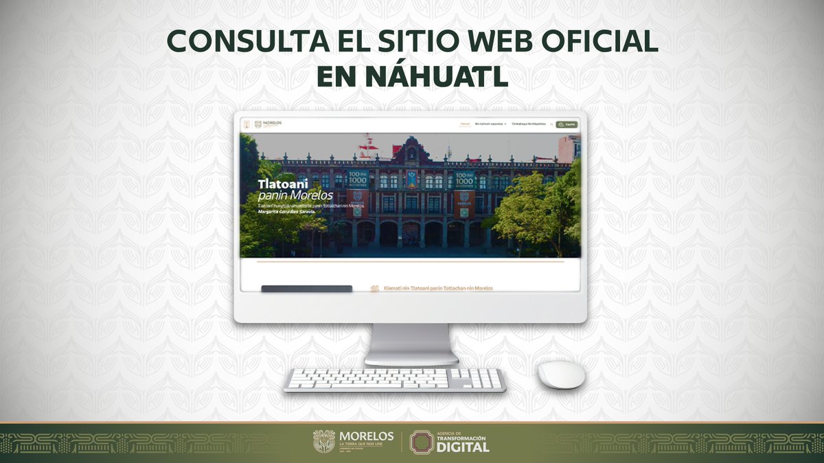🌱 ¡Gran celebración en Morelos! La comunidad indígena abraza el sitio web del Gobierno en náhuatl. Un paso histórico para la inclusión digital. <a href="/INPImx/">INPI</a>  <a href="/DEELAYUUK/">Adelfo Regino Montes</a> 
Visita: morelos.gob.mx/nahuatl/tlatoa… #InclusiónDigital #NáhuatlDigital #LaTierraQueNosUne