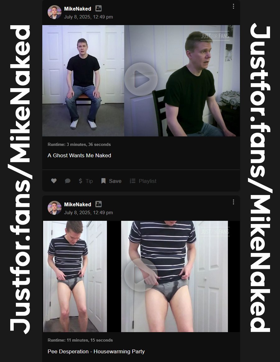 2 NEW videos up now :
Justfor.fans/MikeNaked