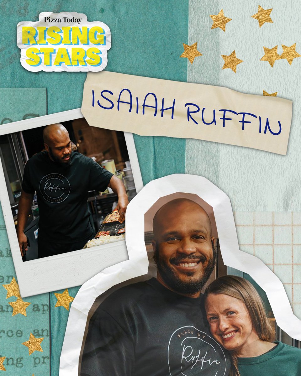 Congrats to @pizzabyruffin’s Isaiah Ruffin for being named a Rising Stars! 🎉🍕  Learn more about Isaiah and wife Colleen Constant's incredible journey from a food truck to Seattle’s South Lake Union. hubs.ly/Q03wgHxw0  
#RisingStars #PizzaIndustry #SeattleEats