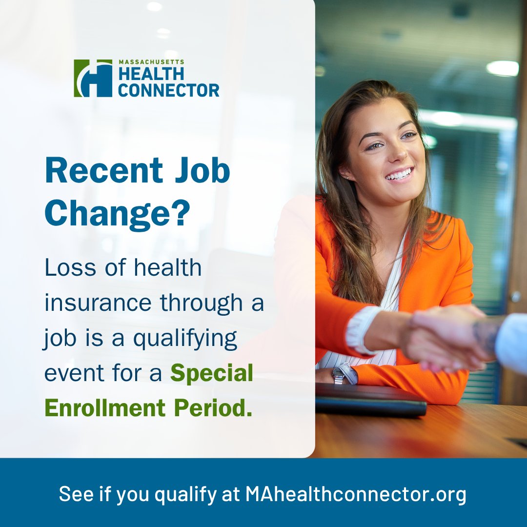 HealthConnector's tweet image. Your health matters, and we're here to help. If you've lost health or dental insurance because of a recent job change or loss, you may be eligible for coverage through the Health Connector. Learn more and #StayCovered at mahealthconnector.org/the-right-plan…