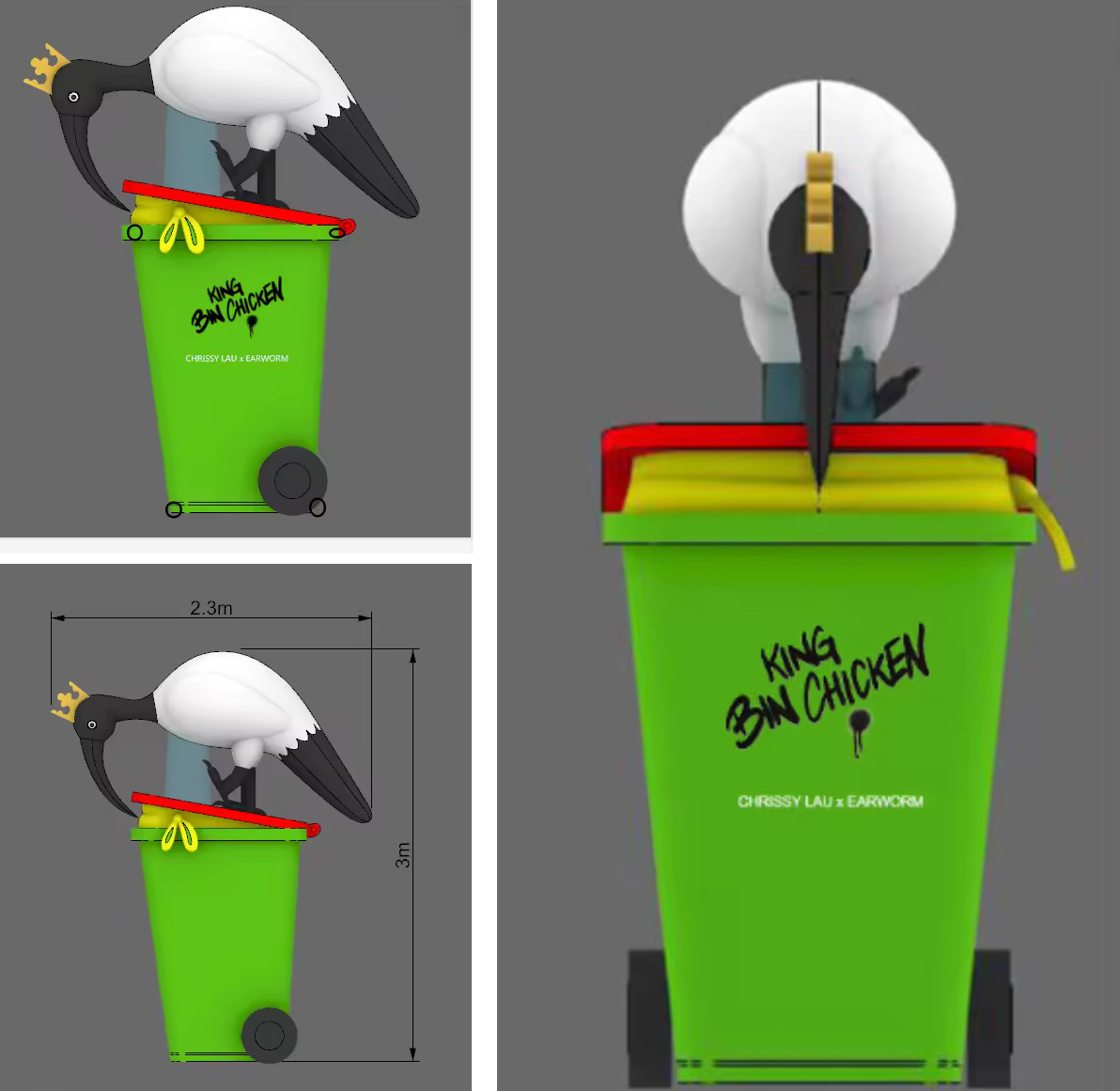 _illustrationX's tweet image. Chrissy Lau brings the King Bin Chicken to life for Kogarah’s Uncontained Festival.
Read the story: ow.ly/XbqM50Wlbmq
#WEAREILLUSTRATIONX #design #festival #communityart #animals #australia #ChrissyLau