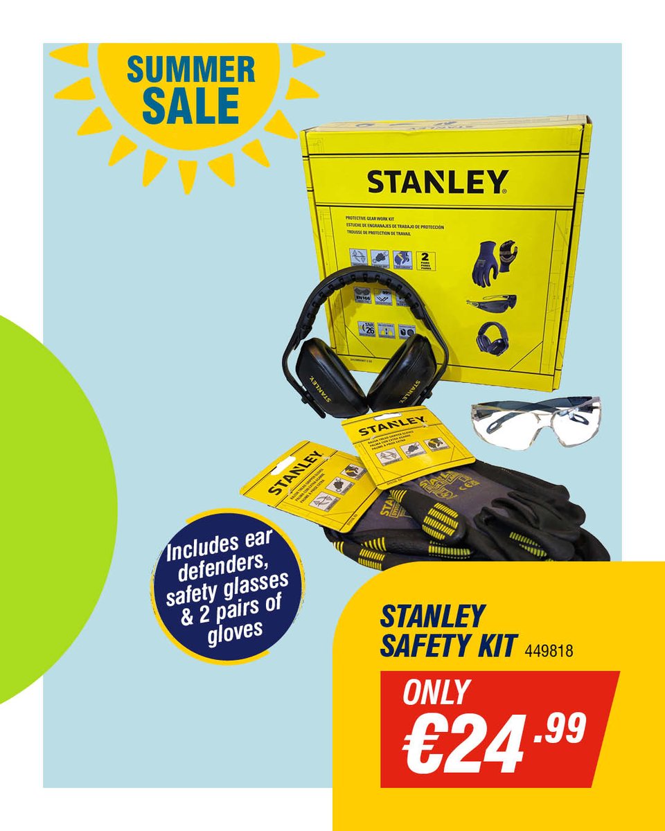 ChadwicksIE's tweet image. Using the wrong tools? π§°
Sort yourself out β we've got the right gear for the job!
Shop in-store or online for click & collect and home delivery.
Browse the full range π ow.ly/giGg50WmccW
#SummerSale #Chadwicks #LetsGetItDone