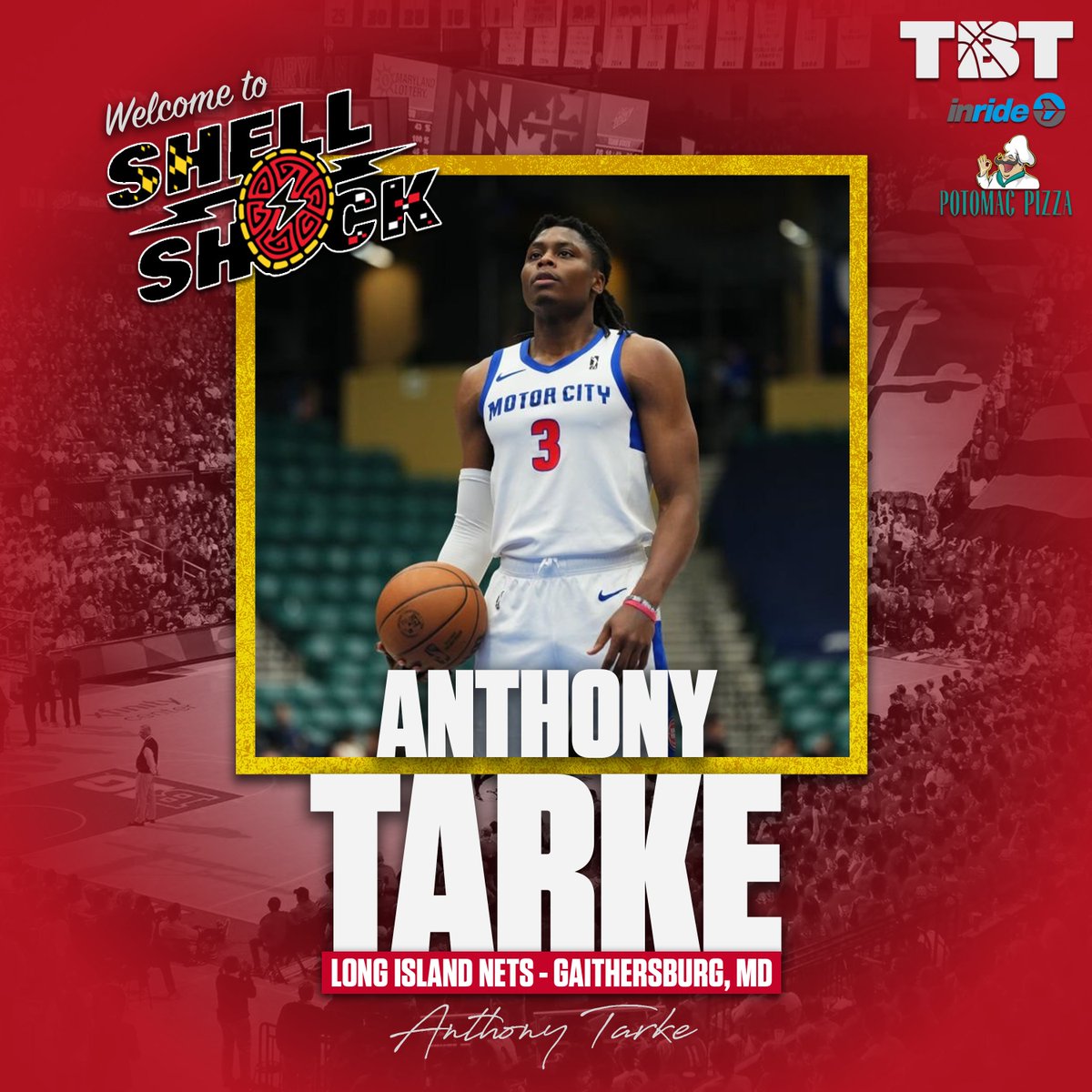 TBTTerps's tweet photo. A force on both ends of the floor 💪🔥

Anthony Tarke — the 2021 @MEACSports Player and Defensive Player of the Year — is bringing his energy, grit, and pro experience to @TBTTerps  From dominating at @CoppinMBB  to grinding in the @nbagleague with the @MotorCityCruise, he’s all about impact.
🔜 He’ll showcase that impact July 18 at JMU for @thetournament.

Thank you to our sponsors:

🚙 @Inrideapp 
🍕 @potomacpizza  
💻 @FinTelCom  
📈 @ParclLabs 
🦀 @Terrapins247 

🐢⚡️