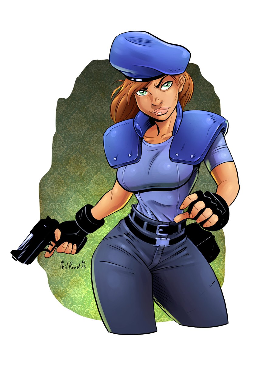 I always feel so unproductive during the summer. Here's an old Jill Valentine while I work on something new.