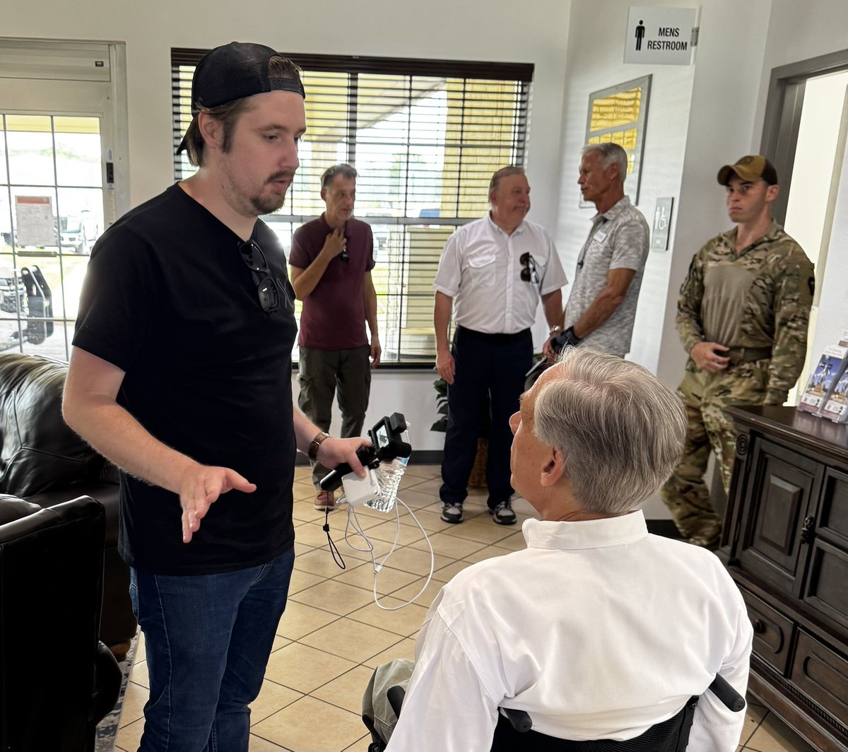Nick Sortor (@nicksortor) on Twitter photo Such an honor to have Gov. Abbott approach me here in Kerrville to thank me for my work in Texas.
This meant so incredibly much to me.
Thanks a ton, <a href="/GregAbbott_TX/">Greg Abbott</a>. And thank you for your relentless support for the victims of this catastrophic flood. Such an honor to have Gov. Abbott approach me here in Kerrville to thank me for my work in Texas.
This meant so incredibly much to me.
Thanks a ton, <a href="/GregAbbott_TX/">Greg Abbott</a>. And thank you for your relentless support for the victims of this catastrophic flood.