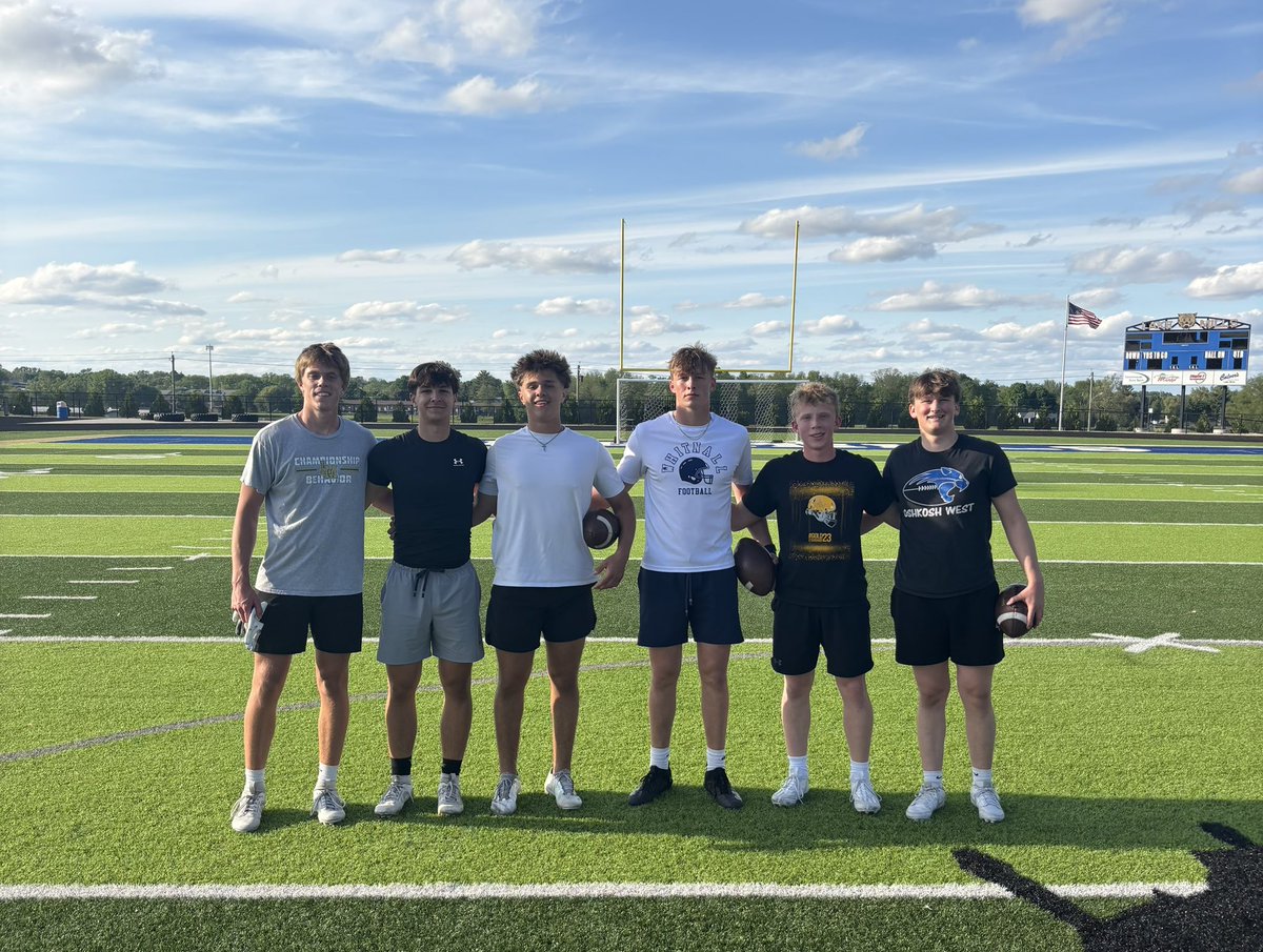 Benji Kamrath (@b19kamrath) on Twitter photo WI QUARTERBACK ACADEMY
- Saturday, July 12th throwing sessions
- Lake Mills High School
- Youth 9-10AM
- HS 10-11AM
- Cost: $50
- Bring a wide receiver to catch balls and run routes at no cost.
<a href="/CoachHuber02/">Tyler Huber</a> <a href="/LMHS_Football/">Lake Mills Football</a>
<a href="/GoslingFootball/">Watertown Goslings Football</a> <a href="/MJ_NFLDraft/">Mark Johnson</a> <a href="/NWahlScouting/">Nate Wahl</a> WI QUARTERBACK ACADEMY
- Saturday, July 12th throwing sessions
- Lake Mills High School
- Youth 9-10AM
- HS 10-11AM
- Cost: $50
- Bring a wide receiver to catch balls and run routes at no cost.
<a href="/CoachHuber02/">Tyler Huber</a> <a href="/LMHS_Football/">Lake Mills Football</a>
<a href="/GoslingFootball/">Watertown Goslings Football</a> <a href="/MJ_NFLDraft/">Mark Johnson</a> <a href="/NWahlScouting/">Nate Wahl</a>