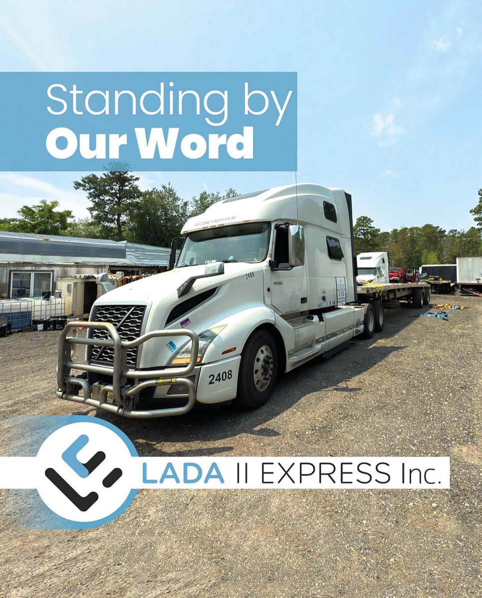 At Lada II Express, Inc., we’ve earned our reputation by showing up, staying on schedule, and standing by our word. 

Let’s move something great together.

Contact us today at:
+1 877 211 4001
+1 609 2255 188

or visit out website:
lada2express.com

#trucks