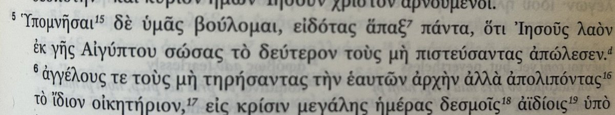 RevMarkBroadway's tweet image. Bible nerds: Is there a list of which modern translations have sided with “Jesus” in Jude 1:5, and which have kept “Lord”?