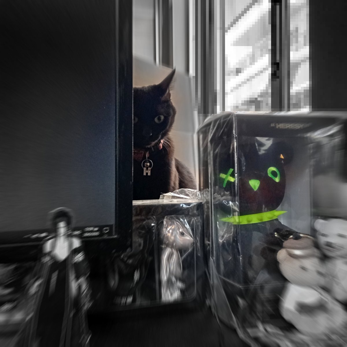slightly_blank's tweet image. ★ Imposter kitty ^(=x v o=)^
Btw I'm not dead, just finishing this semester😭