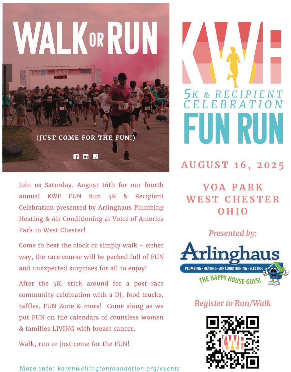 One of the many great organzations we have worked with has a 5k Fun Run event coming up next month. To support their efforts in gifting. (KWF) Karen Welling Foundation's mission is to help those with breast cancer and their families, to put a little fun in their lives by gifting
