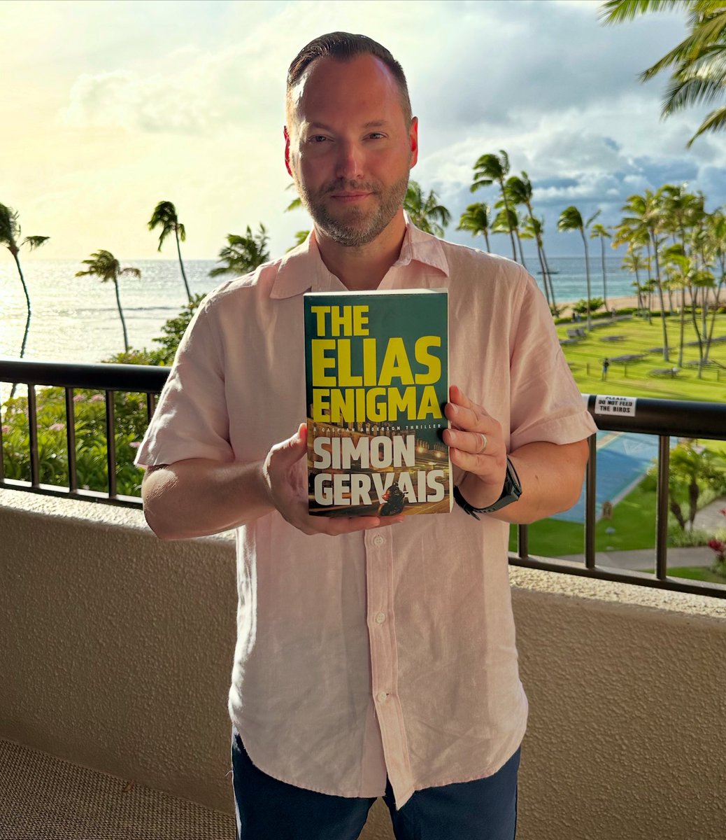 GervaisBooks's tweet image. It’s pub day for THE ELIAS ENIGMA!! Caspian Anderson is back! I’m celebrating from Maui with my family with a cold drink in hand. I hope you’ll pick up a copy and join the ride… 🌊☀️🏝️#theeliasenigma #reading #amreading