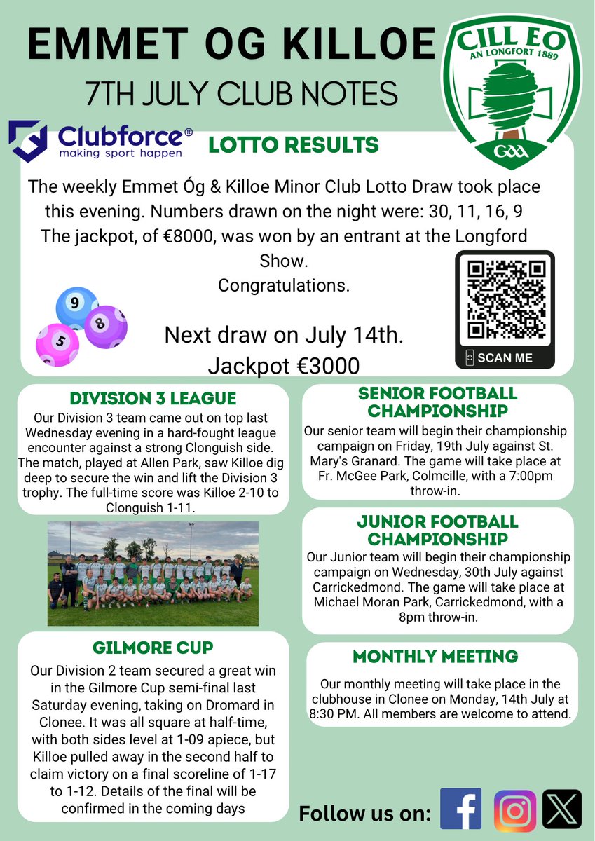 Killoe GAA (@killoegaa) on Twitter photo 