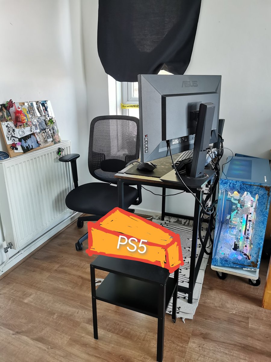 Help, Tech question:

How can I hook my PS5  to play &amp; Shiva run OBS/Camera/mic?
With a ElGato capture card, Shiv doesn't have an internal one. 

1 screen for Ps5+Game
1 Screen for OBS etc

I need pics of the cable set up 🥹. 

#streamsetup