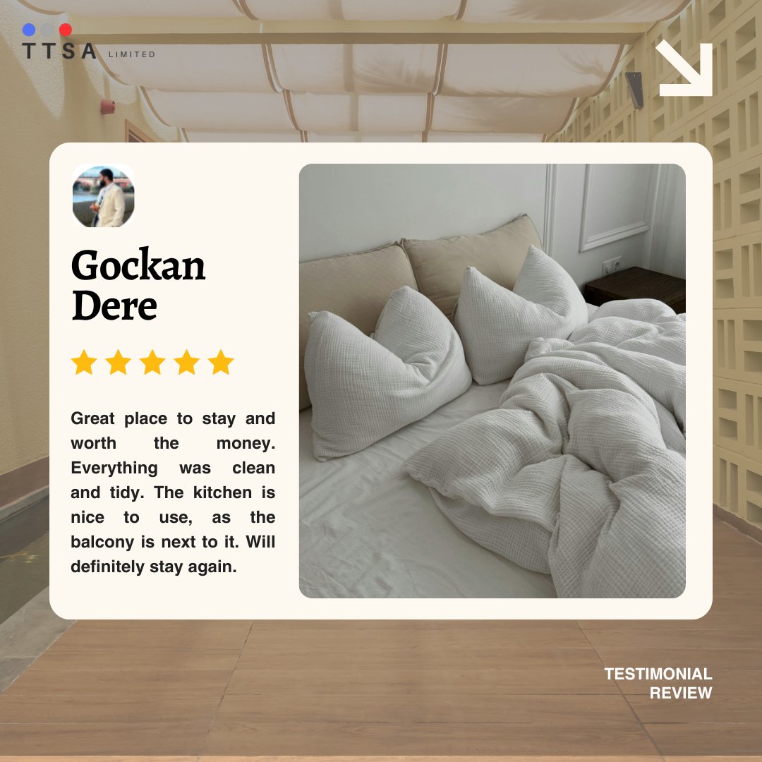 TTSALimited's tweet photo. Another happy guest! We love hearing how much our visitors enjoy their stay. Thank you for choosing us for your home away from home! 🏡✨

#TTSA #AirbnbHost #GuestLove #StayWithUs #AirbnbExperience #HomeAwayFromHome #TravelComfort #CozyStays #AirbnbLife https://t.co/3rODs7uYg1