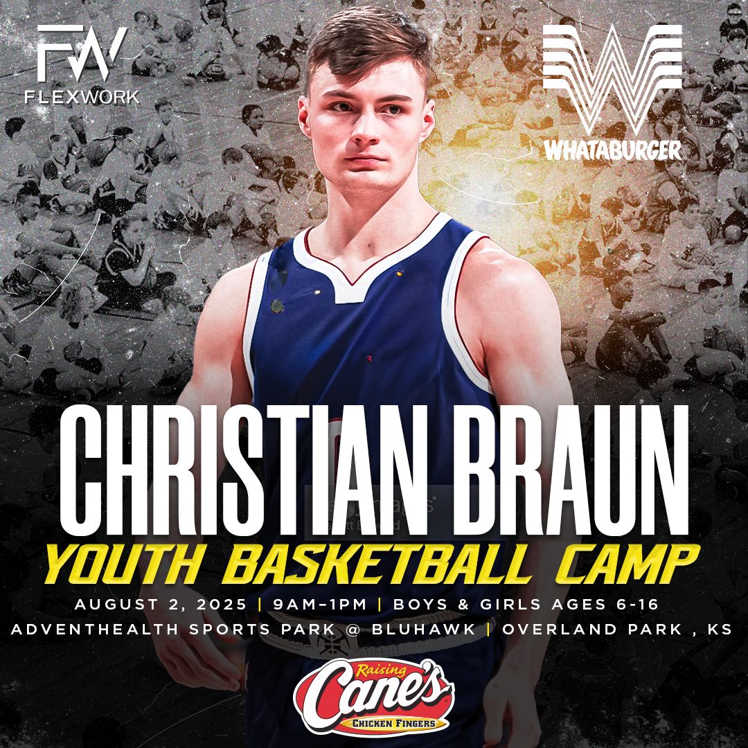 Elevate Your Game with #ChristianBraun! Learn directly from the #DenverNuggets player and FlexWork's expert coaches. All skill levels are welcome!

Saturday, August 2nd at 9:00am
Ages 6-16

Register now: bit.ly/4kLIIDn