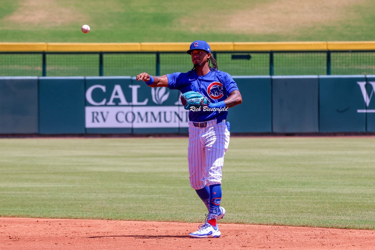 biest22's tweet image. Around the Cubs infield in the Arizona Complex League. Fernando Cruz Christopher Paciolla Derniche Valdez #Cubs #CubsProspects #ACL2025