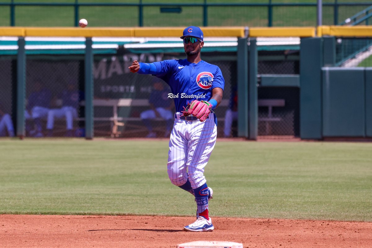 biest22's tweet image. Around the Cubs infield in the Arizona Complex League. Fernando Cruz Christopher Paciolla Derniche Valdez #Cubs #CubsProspects #ACL2025
