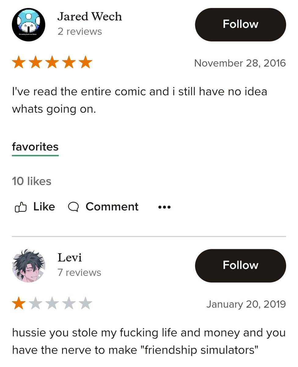 Goodreads has some good Homestuck reviews I think