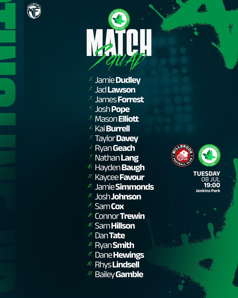 Ivybridge Town FC (@ivytownfc) on Twitter photo And so it starts….our first pre-season game of the 2025/26 campaign this evening against <a href="/MillbrookAFC/">Millbrook AFC</a> And so it starts….our first pre-season game of the 2025/26 campaign this evening against <a href="/MillbrookAFC/">Millbrook AFC</a>