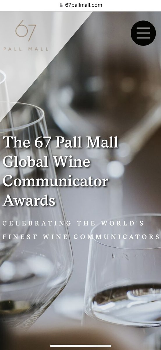 Thrilled that 7 <a href="/CircleofWine/">CircleofWineWriters</a> members are finalists in the 67 Pall Mall Global Wine Communicator Awards.  <a href="/timatkin/">Tim Atkin</a> MW, Henna Bakshi,  Julia Harding MW, Judy O’Kane, Natalie Maclean, Peter Richards MW and Samantha Cole Johnson.