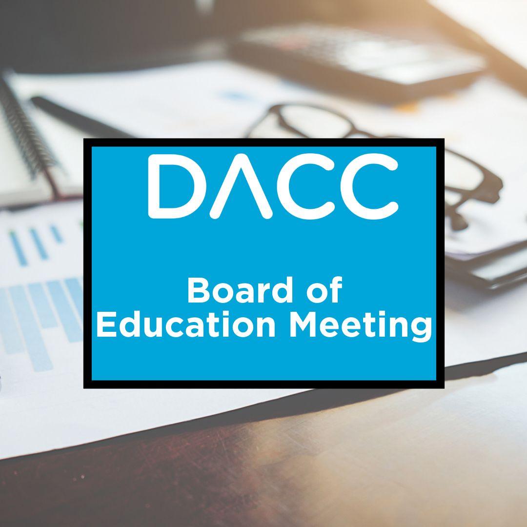The Delaware Area Career Center will hold the public Board of Education Meeting on Thursday, July 17, 2025. The agenda for this meeting, past board minutes, and upcoming dates can be found on our BOE page here: delawareareacc.org/page/board-of-…