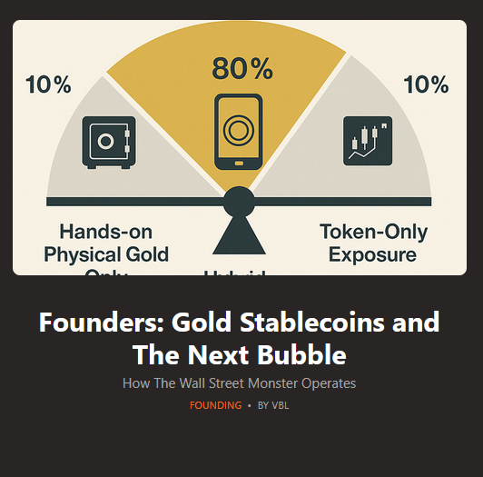Founders: Gold Stablecoins and The Next Bubble
July 9th