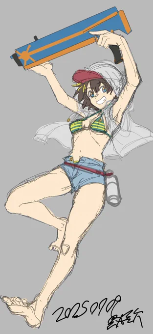 寝る前にじわっと水着の続き