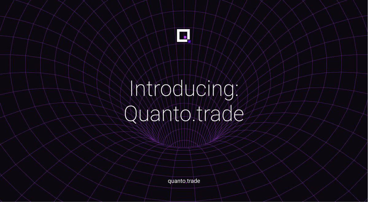 QuantoTrade's tweet image. Introducing: Quanto.trade, the all-in-one trading platform.
A next-generation perpetual derivatives exchange built on quanto contract architecture.
Leverage, Launch, Meme.