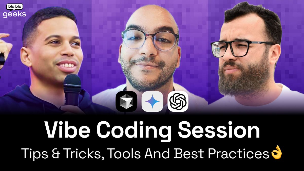 السلام الشباب👋👋
بعد مدرنا حلقة على Vibe Coding وعجبات بزاف ديال الاصدقاء.  هذه المرة غادي نديرو شوية ديال التطبيق مع الصديق عبد الله و يونس  و غادي نشوفو كيفاش نخدمو AI في الخدمة.
المباشر غادي يكون نهار الخميس مع 9. لتحقو بينا وبرتاجو معنا التجارب ديالكم تانتوما
