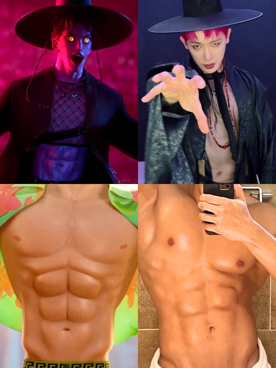 WONHO cosplaying as saja boys abby from ‘kpop demon hunters’ oh absolutely! 😈