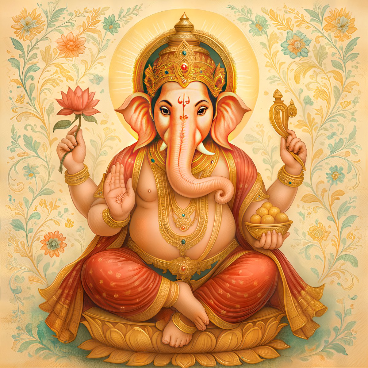 sumantsingh963's tweet photo. Buy Lord Ganesha Divine Painting with Sacred Symbols on @Gumroad https://t.co/fjuB2E9fqw https://t.co/pnBBW4nKkw