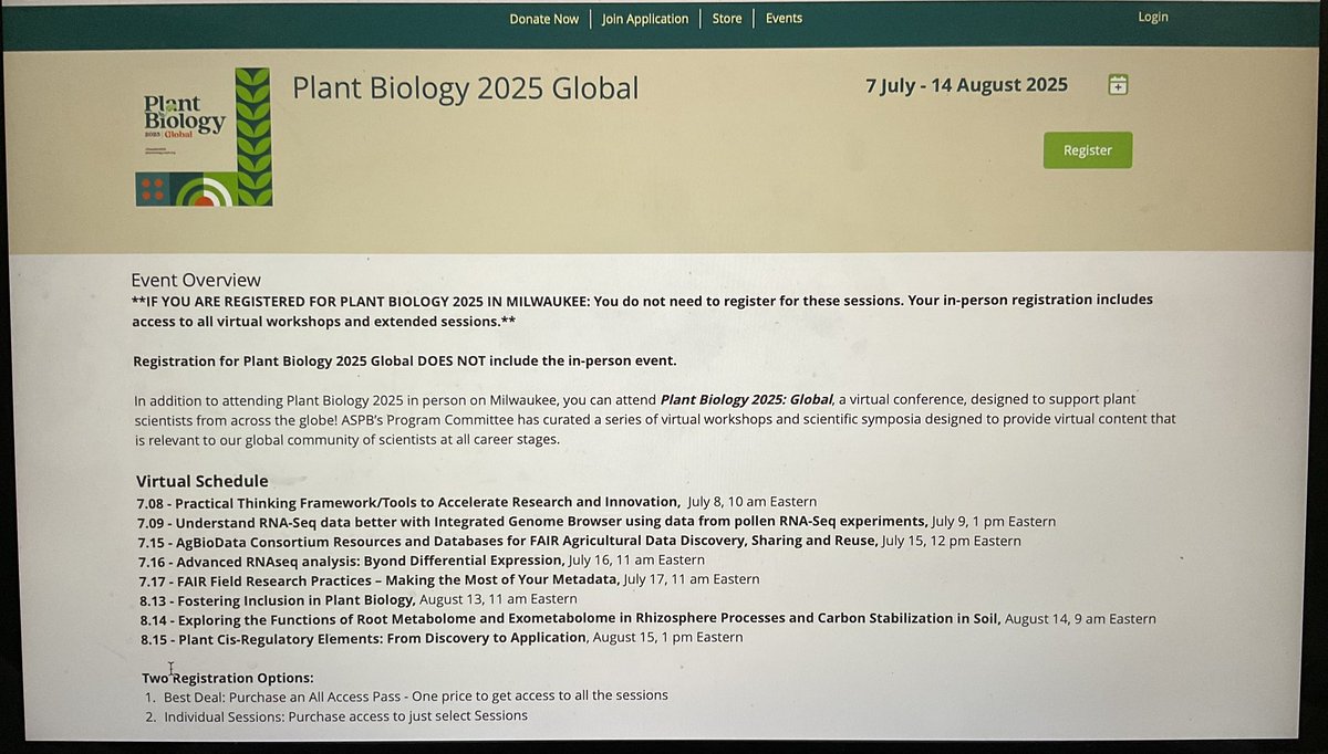 We are humbled as #Plantae editors to hear some of the greatest minds talk at #ASPB PBGlobal session today on “Practical thinking framework/tools to accelerate research and innovation” #PlantBiologyGlobal2025 
Registrations open at ASPB website 
Virtual schedule in pic below 👇