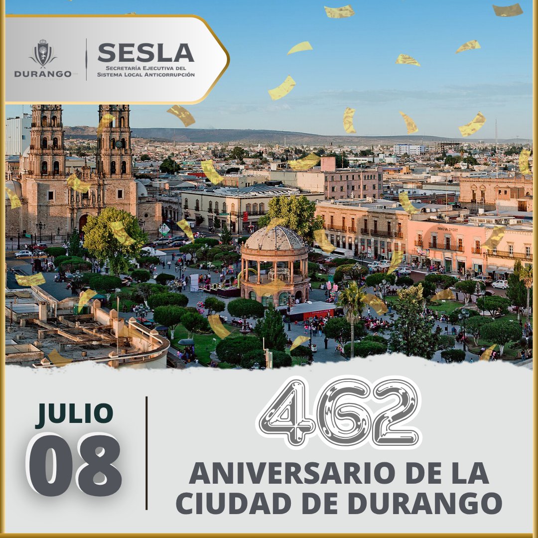 📜✨ “Durango cumple 462 años de historia, leyenda y corazón. Desde sus calles empedradas hasta su espíritu indomable, esta tierra sigue escribiendo su propio destino.”