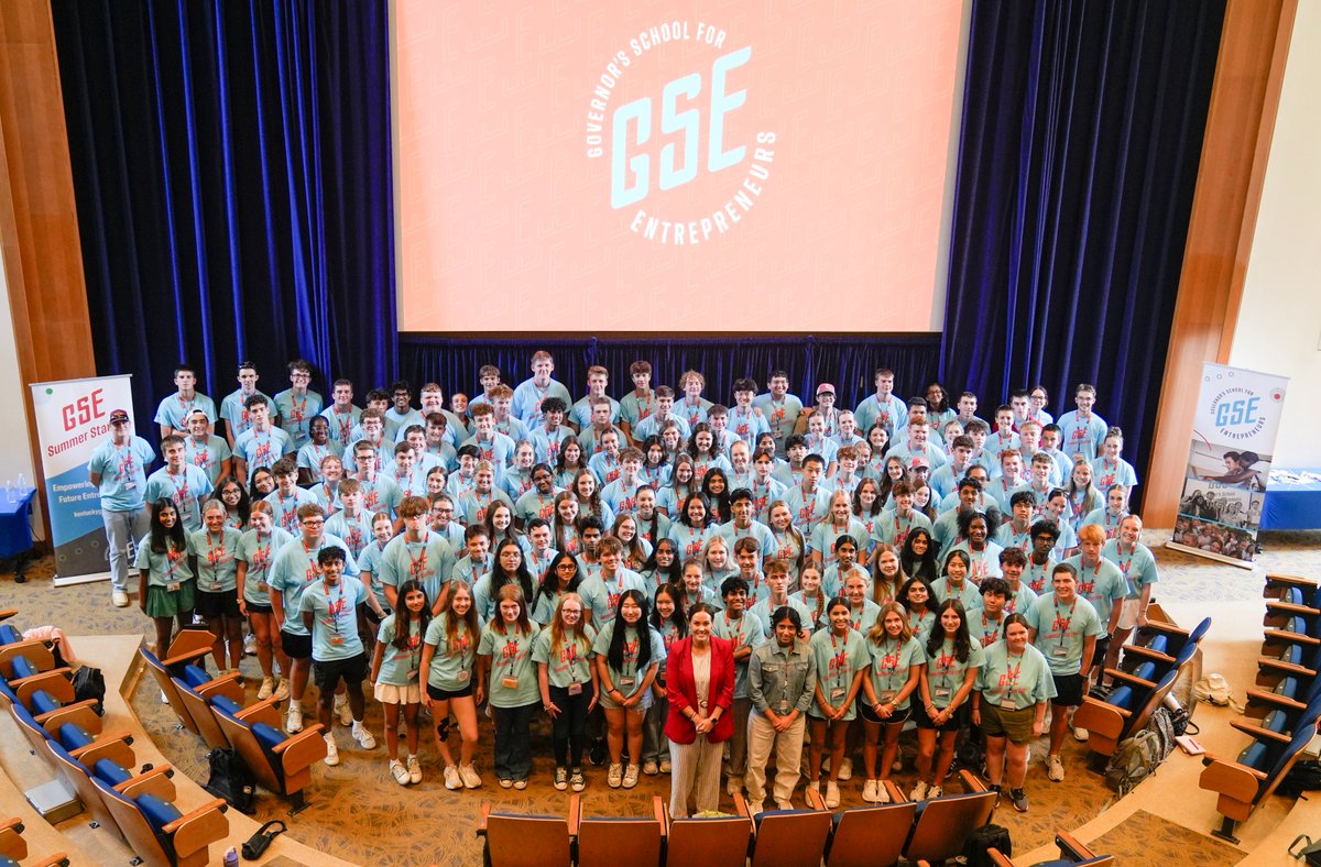 I know our future is bright when I spend time with our students. Some of our most special students were chosen for this summer's @kentuckygse. They are Kentucky's next crop of creators and leaders. I cannot wait to see how they put their passion to use for the commonwealth.