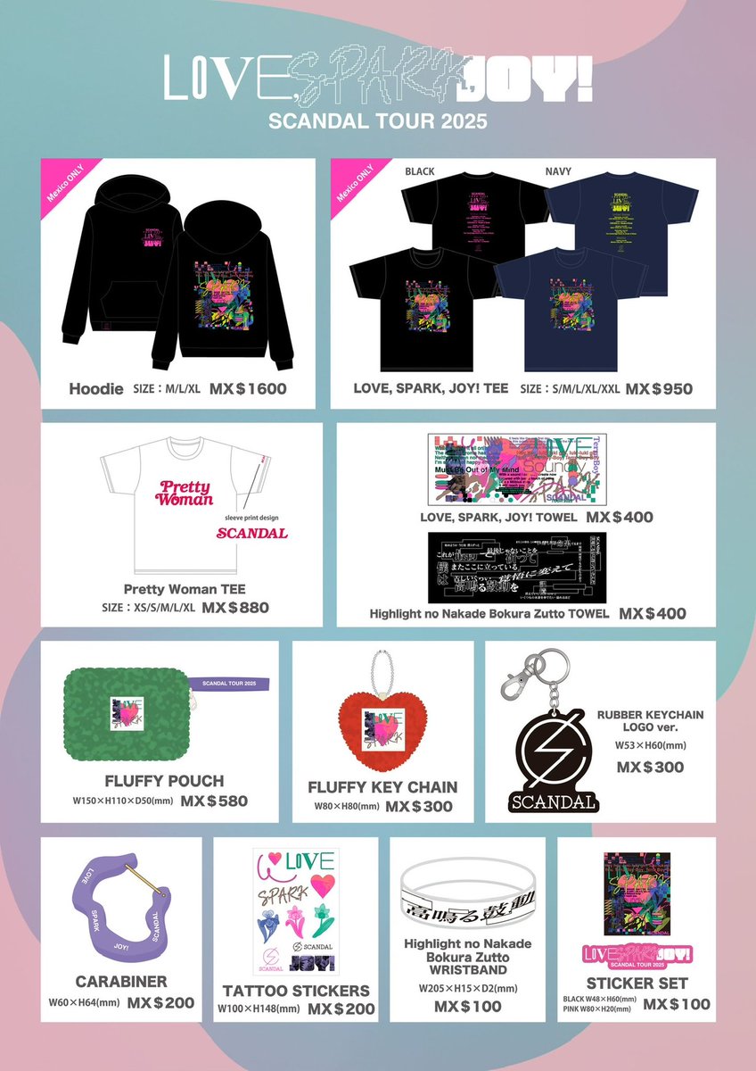 scandal_band's tweet image. Today’s SCANDAL Show
SCANDAL TOUR 2025 “LOVE, SPARK, JOY!” - North America
at La Maraka | Mexico City, MX
VIP EARLY ENTRY: 5:30 PM
MEET & GREET: 6 PM
DOORS: 7 PM
START: 8 PM
#SCANDAL_LOVE_SPARK_JOY