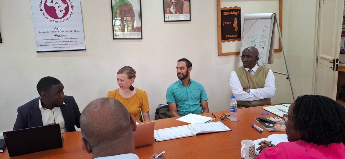 APCAssociation's tweet image. @APCAssociation today met with @PCAUganda, @Humanitera from USA + Nama Health & Wellness Centre on building #CompassionateCommunities in health systems. @DrLuyirika @EveNamisango @MarkMwesiga @joyce_zalwango @irumbalisa