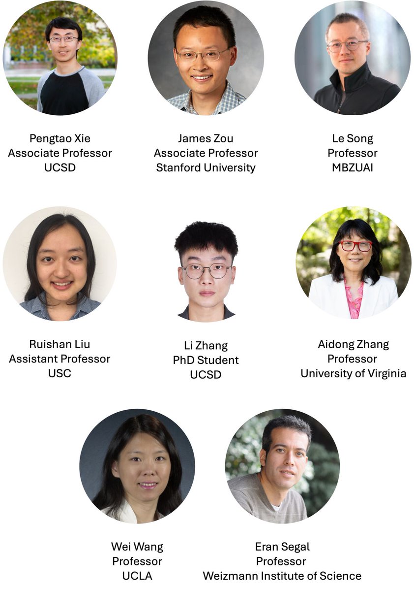 cmuptx's tweet image. We are excited to organize NeurIPS 2025 2nd Workshop on Multi-modal Foundation Models and Large Language Models for Life Sciences.
The workshop features a stellar lineup of invited speakers, including Ziv Bar-Joseph, Charlotte Bunne @_bunnech , Simona Cristea @simocristea ,…
