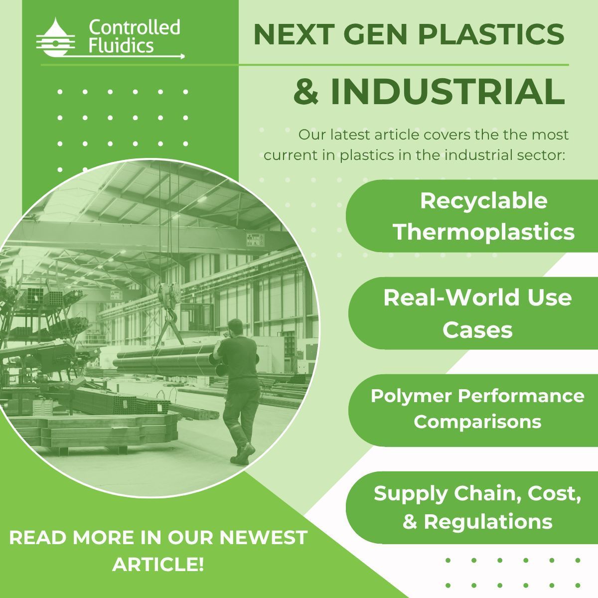 CFluidics's tweet image. ICYMI: 
Self-healing. Recyclable. Bio-based.
Next-gen polymers redefine performance and sustainability in industrial manufacturing.
Explore how:
➡ buff.ly/M8lVc9a 
#Plastics #AdvancedMaterials #SmartPolymers #SustainableManufacturing #Aerospace #Engineering