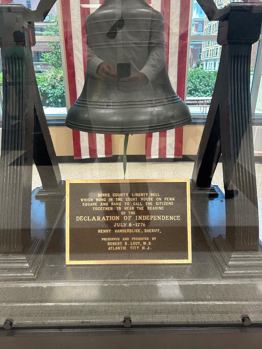 SenatorGebhard's tweet image. 🛎️ Did you know?
On July 8, 1776, the Berks County Liberty Bell rang across Berks County to assemble townsfolk and announce the newly adopted Declaration of Independence. Berks County held a special celebration in the Berks County Services Center to recognize the occasion.