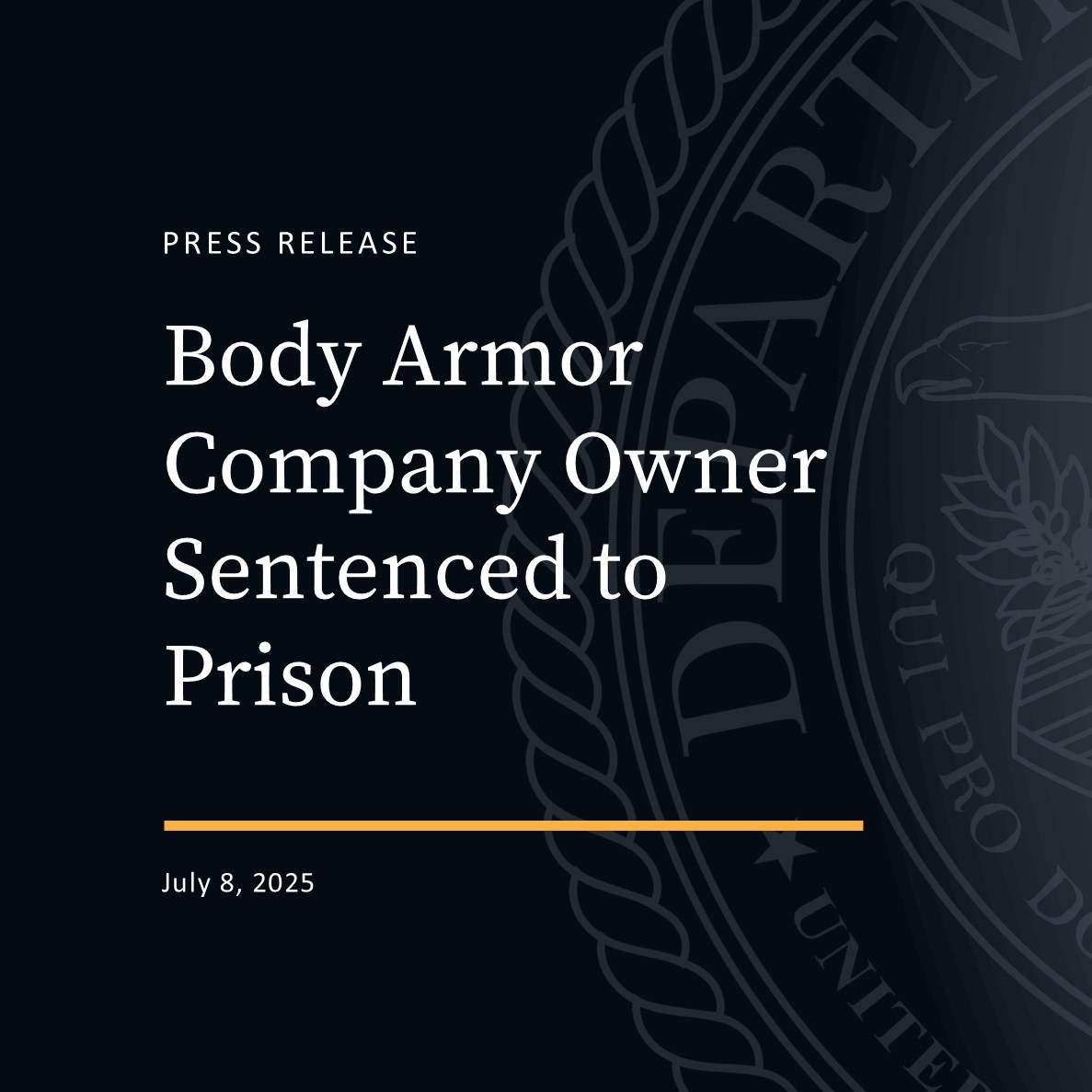NDOHnews's tweet image. Body armor sold nationwide to law enforcement agencies was found labeled with fake DOJ certifications. The armor plates had labels affixed after arriving from China, but before they were sold to domestic consumers as being American made.
justice.gov/usao-ndoh/pr/b…
@HSIDetroit…