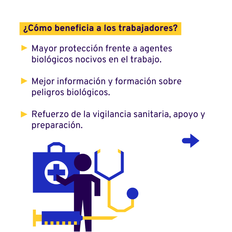OITAmericas's tweet photo. 🦠 Los peligros biológicos en el trabajo son reales.

🛡️ El Convenio 192 y la Recomendación 209 son las primeras normas internacionales que abordan específicamente estos peligros, estableciendo un marco mundial para proteger la salud de las personas trabajadoras.

#TrabajoDecente