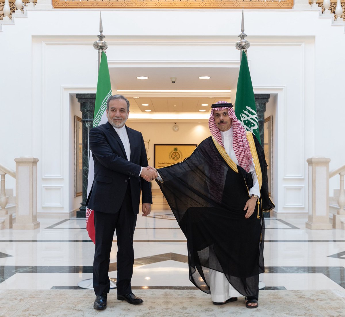 Foreign Ministry 🇸🇦 (@ksamofaen) on Twitter photo #Jeddah | Foreign Minister HH Prince <a href="/FaisabinFarhan/">aissata officiel</a> received Iranian Foreign Minister <a href="/araghchi/">Seyed Abbas Araghchi</a>, at the Ministry’s Headquarters in the Makkah region. #Jeddah | Foreign Minister HH Prince <a href="/FaisabinFarhan/">aissata officiel</a> received Iranian Foreign Minister <a href="/araghchi/">Seyed Abbas Araghchi</a>, at the Ministry’s Headquarters in the Makkah region.