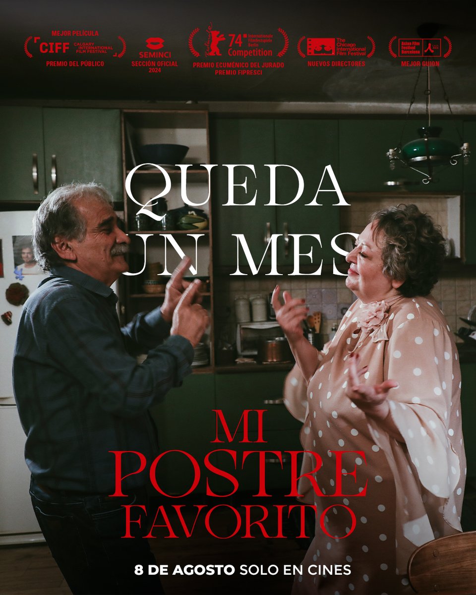 Queda un mes para MI POSTRE FAVORITO 🍰

Mahin, de 70 años, vive sola en Teherán desde que murió su marido y su hija se marchó a Europa. Una tarde, un té con amigas la lleva a romper su solitaria rutina y a revitalizar su vida amorosa.

🏆 Premio de la Crítica en la Berlinale |