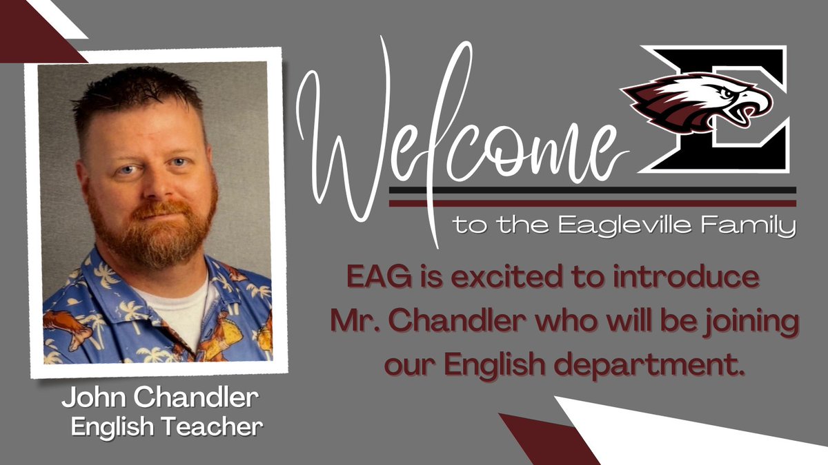 Welcome Mr. Chandler! <a href="/Tim_PedigoEAG/">Tim Pedigo</a> <a href="/EAGbrownj/">Jason W Brown</a> <a href="/EAG_LacyTallman/">Lacy Tallman</a>